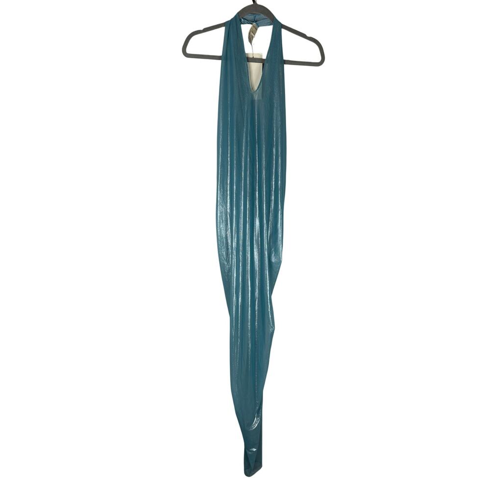 Baobab Dress Halter Neck Shimmer Evening Resortwear Beachy Party European L